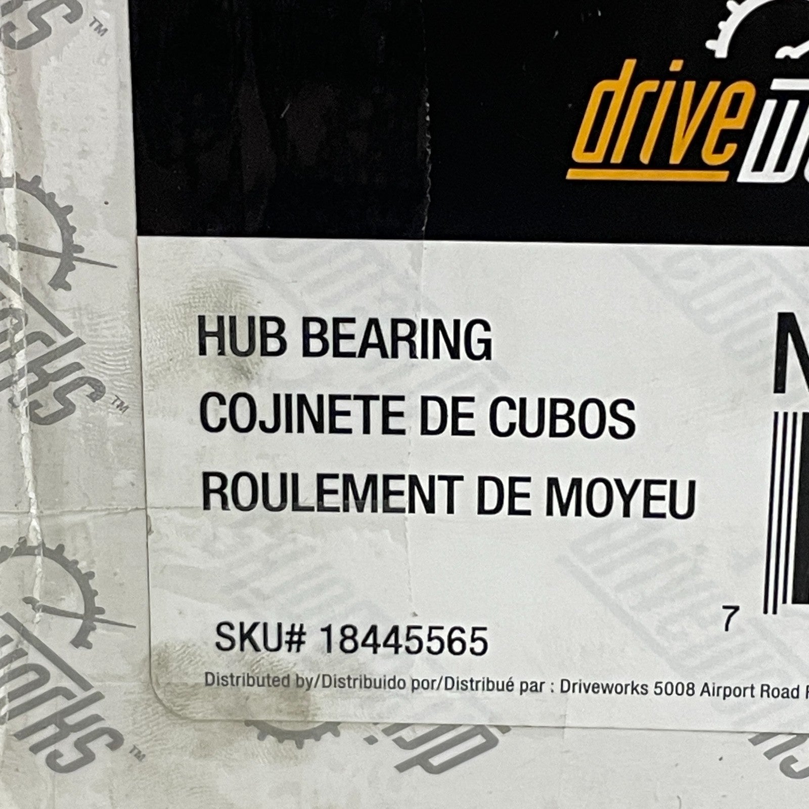 DriveWorks NT512237 Rear Wheel Hub & Bearing Assembly Steel Sealed OE Replacemnt