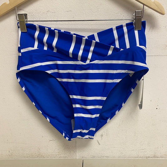 DSG Women's WOS V High Waist Bottom Speed Blue Striped White DSW2804PRTZ