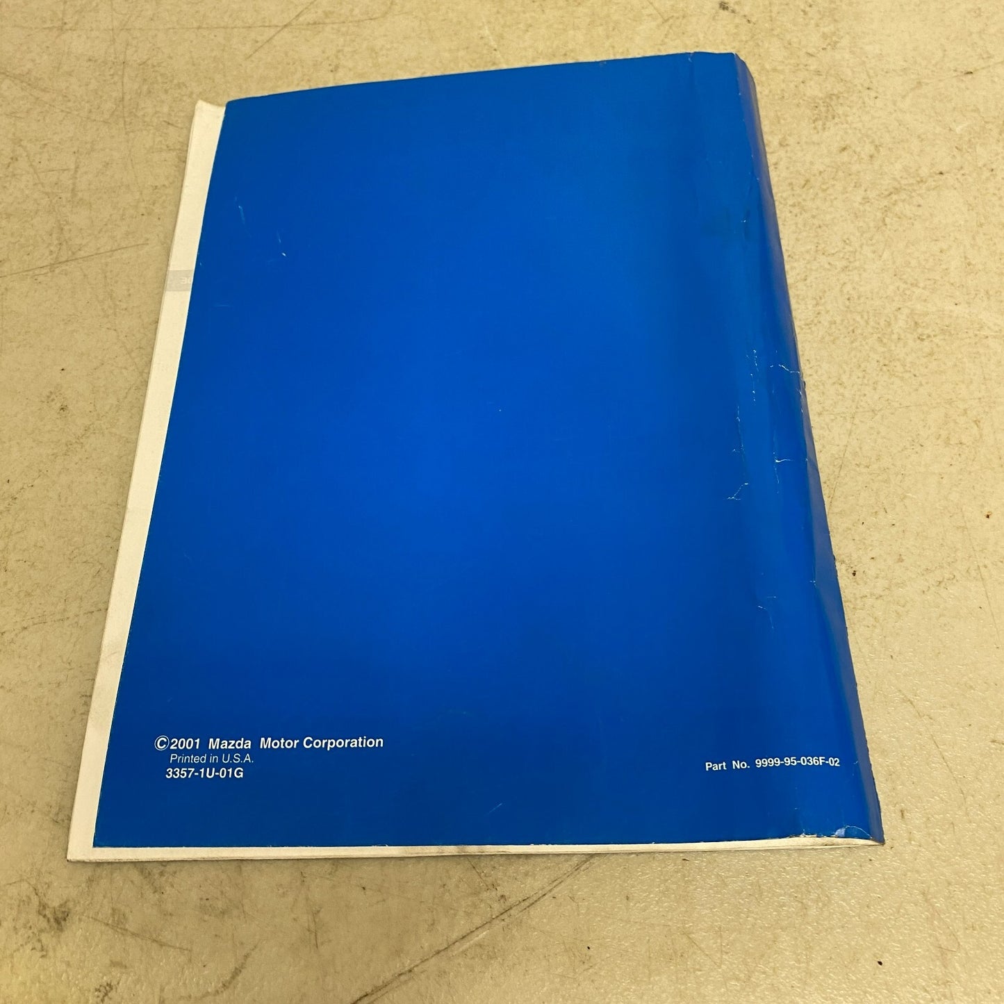 Mazda Protoge 5 2002 Bodyshop Manual Supplement 9999-95-036F-02 , #555-1CP