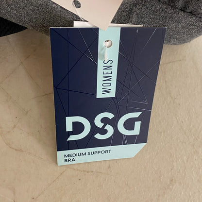 DSG Women's Medium Support Aspire Square Scoop Bra Dark Heather Grey DAW12702H