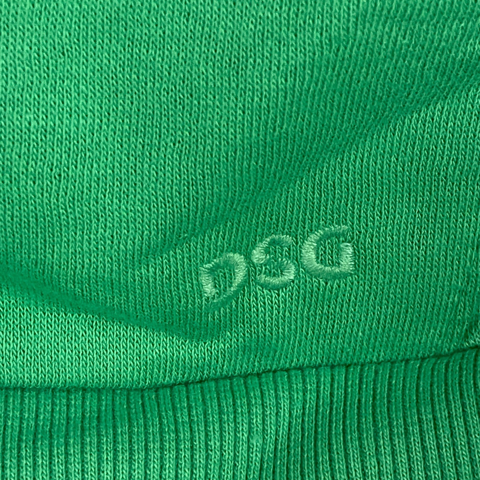 DSG Womenâs Favorite Fleece Short Sleeve Zip Hoodie Slime Green DAW13410