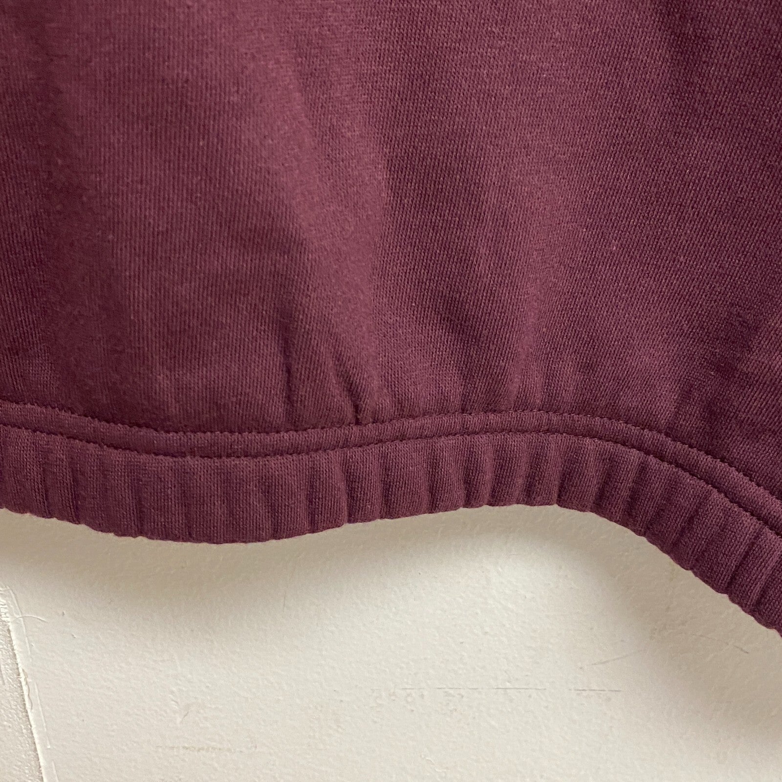 DSG X TWITCH + ALLISON Womens Cinched Short Sleeve Fleece Top Wine Tasting BOSSW