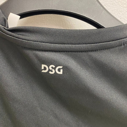 DSG Girl's Crew Neck Graphic Tee Pure Black Peace Softball DAG11100 Trendy Youth