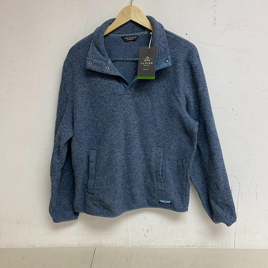 Alpine Design Men's Retreat QTR Snap Fleece Blue Mirage Heather ADM23603