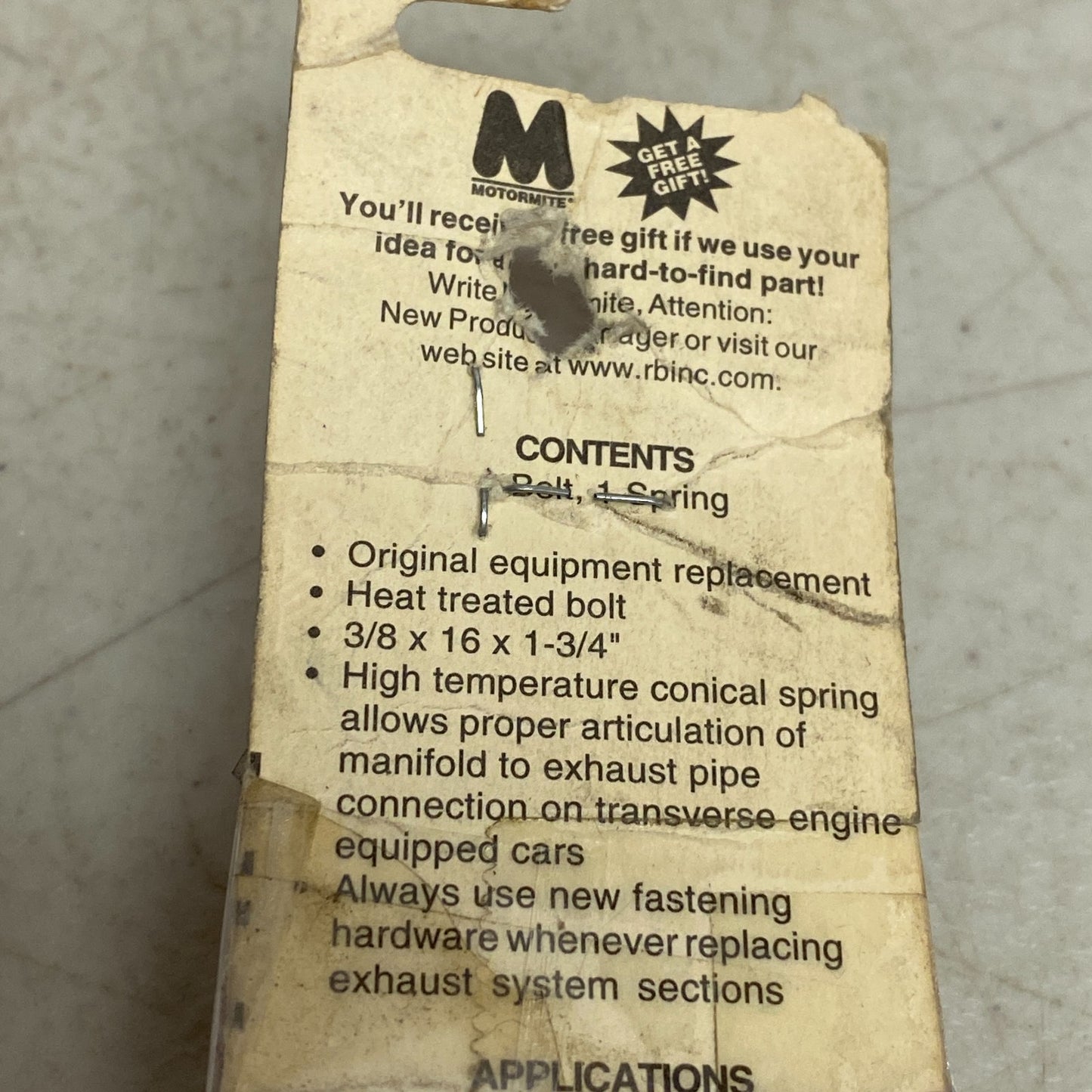 Dorman Tail Light Socket 3 Wire Universal Replacement Black Plastic 03137