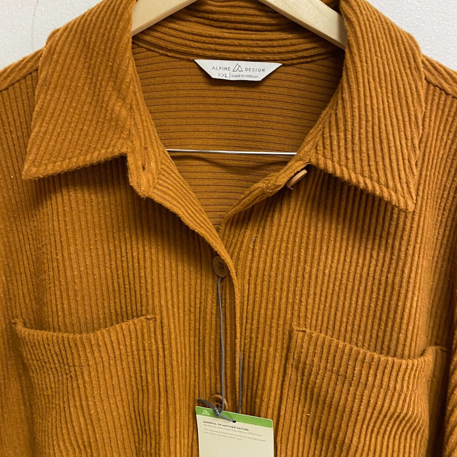 Alpine Design Women's W AD Wanderful Cord Shirt Jacket Workwear Brown ADW23150