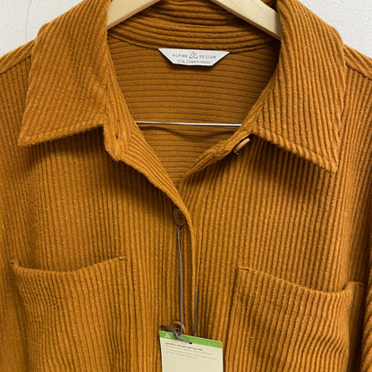 Alpine Design Women's W AD Wanderful Cord Shirt Jacket Workwear Brown ADW23150