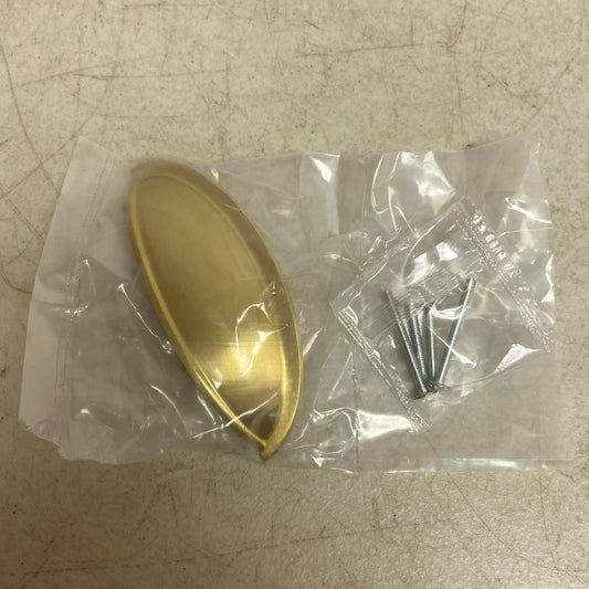 Signature Hardware 3" Barrus Brass Cup Pull - Satin Brass