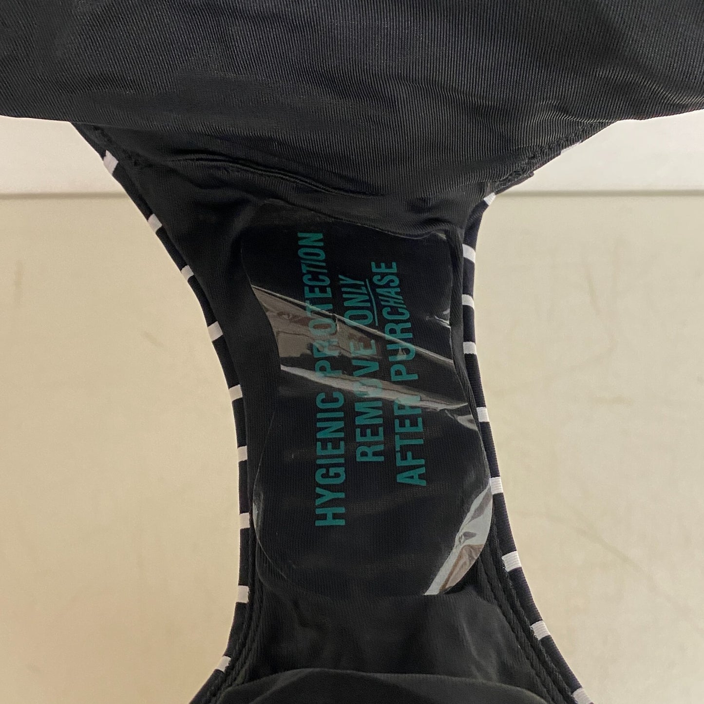 CALIA Women's MidRise Wide Banded High Leg Swim Bottoms Stripe Black WSA23414PRT