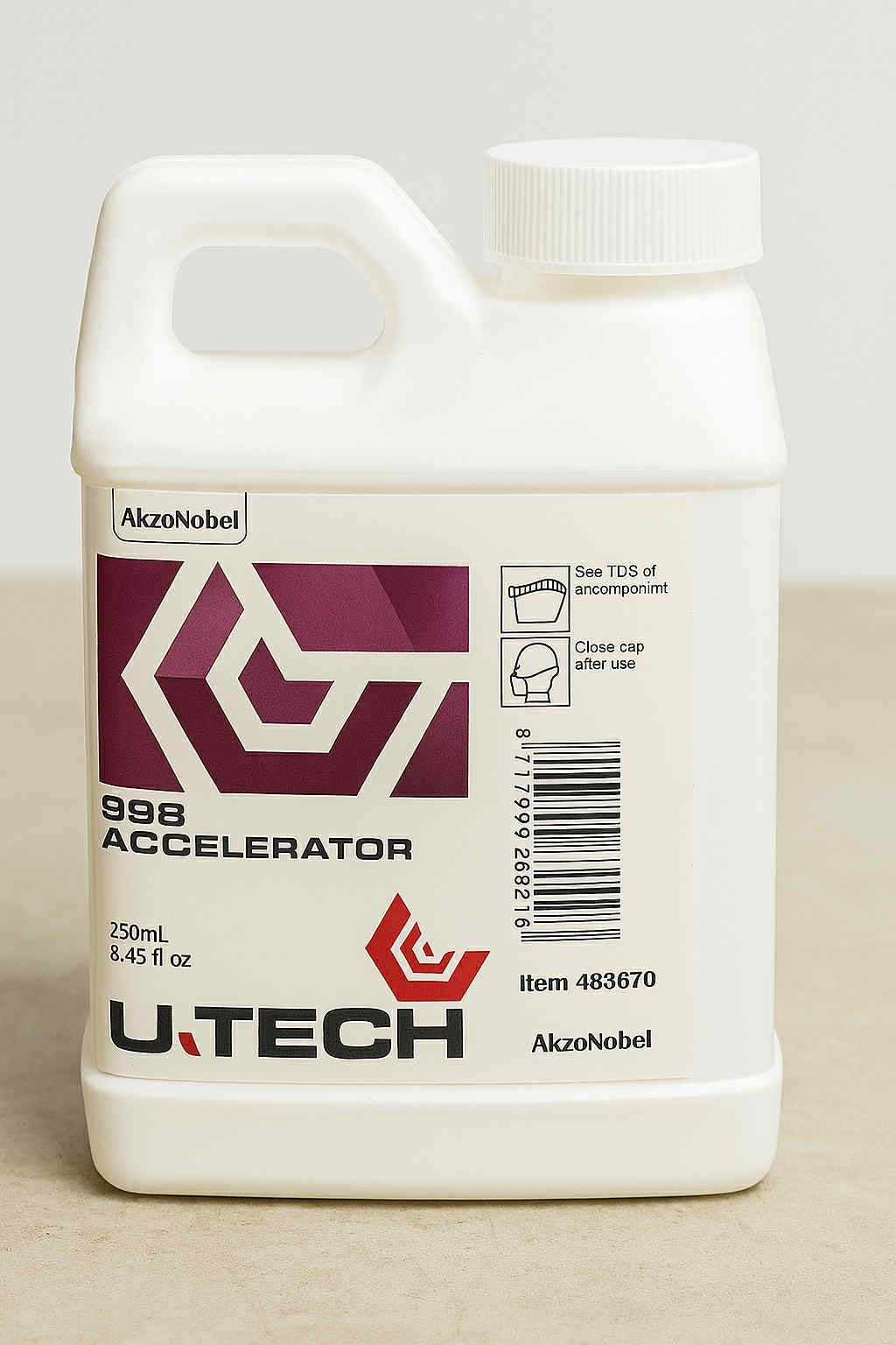 AkzoNobel U‑TECH 998 Accelerator for 250 ml bottle use