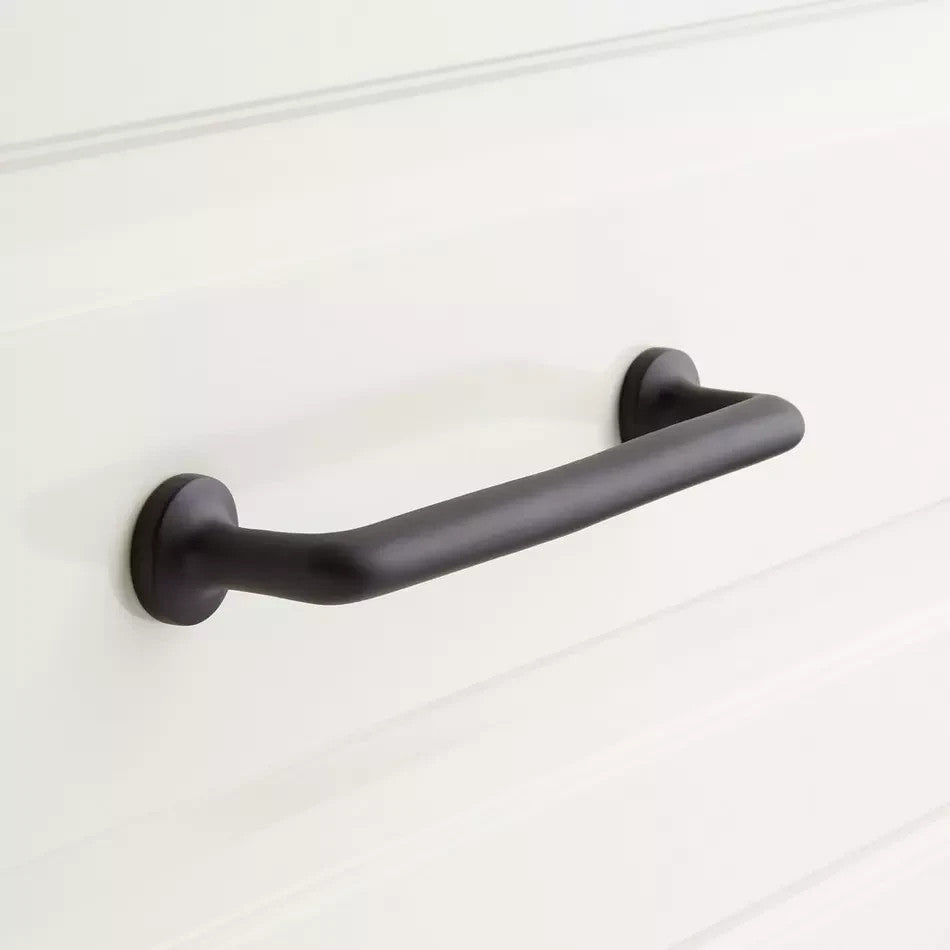Signature Hardware 3" Belfast Solid Brass Cabinet Pull Matte Black