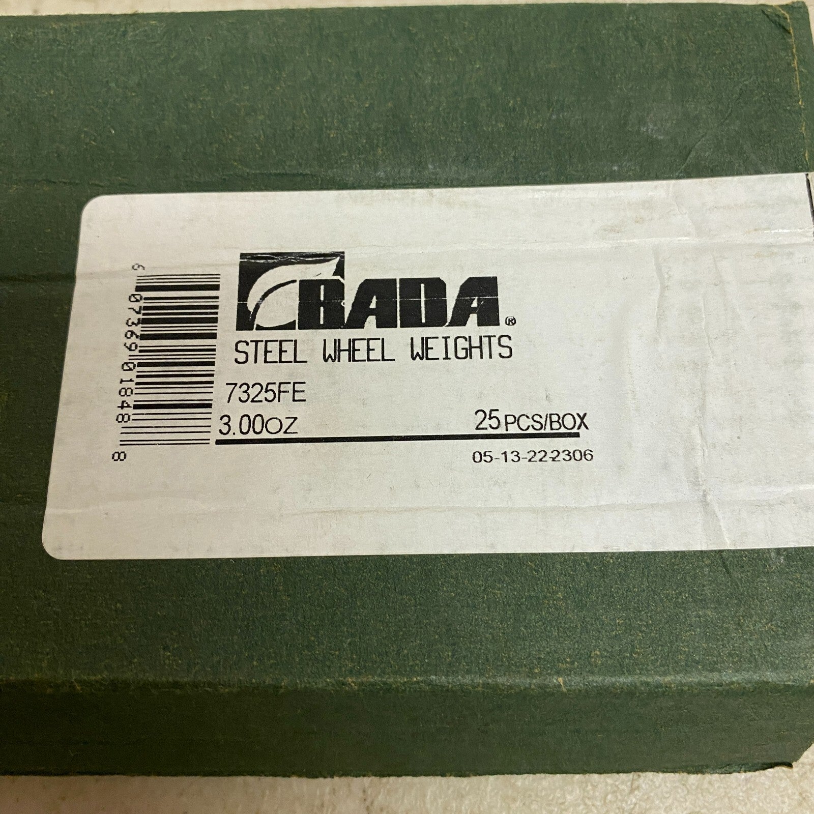 Bada Steel Wheel Weights 81 pcs/box 7325F