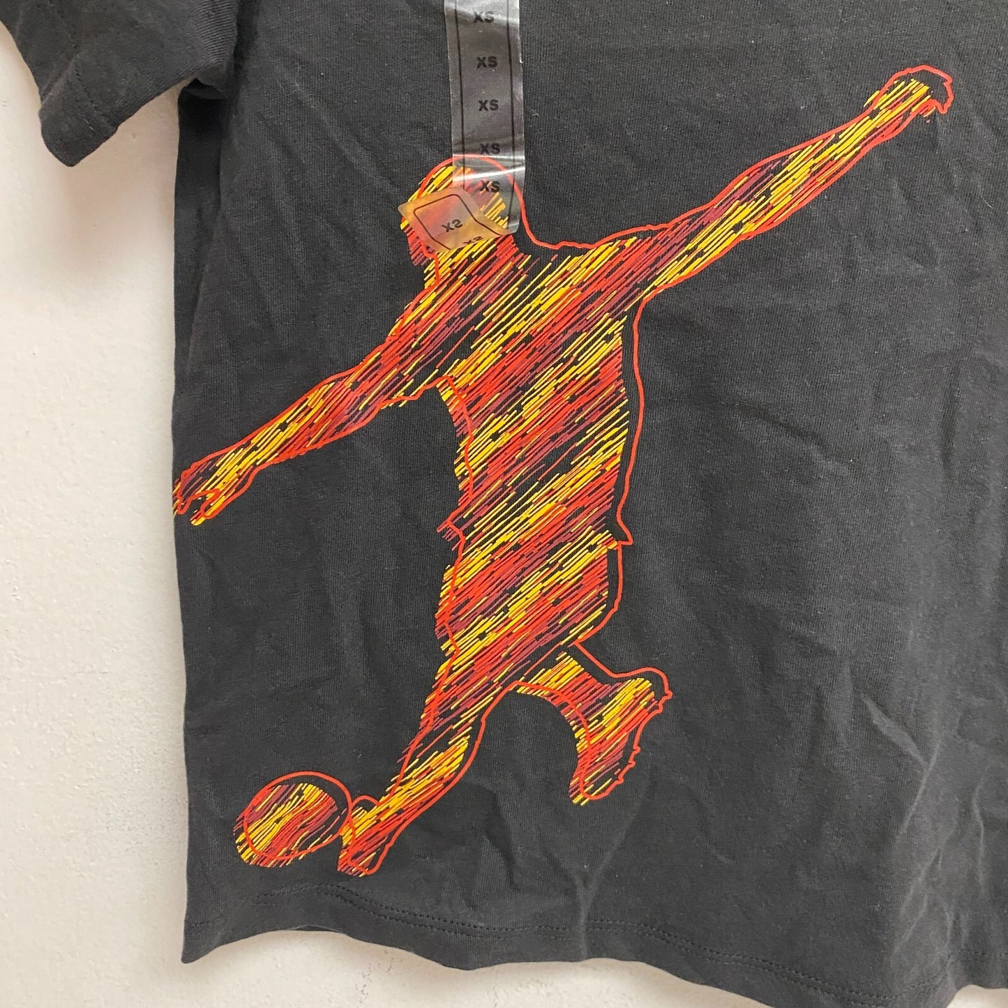DSG Boys Solid Cotton Graphic Tee Pure Black Soccer Chili spic DAB21108