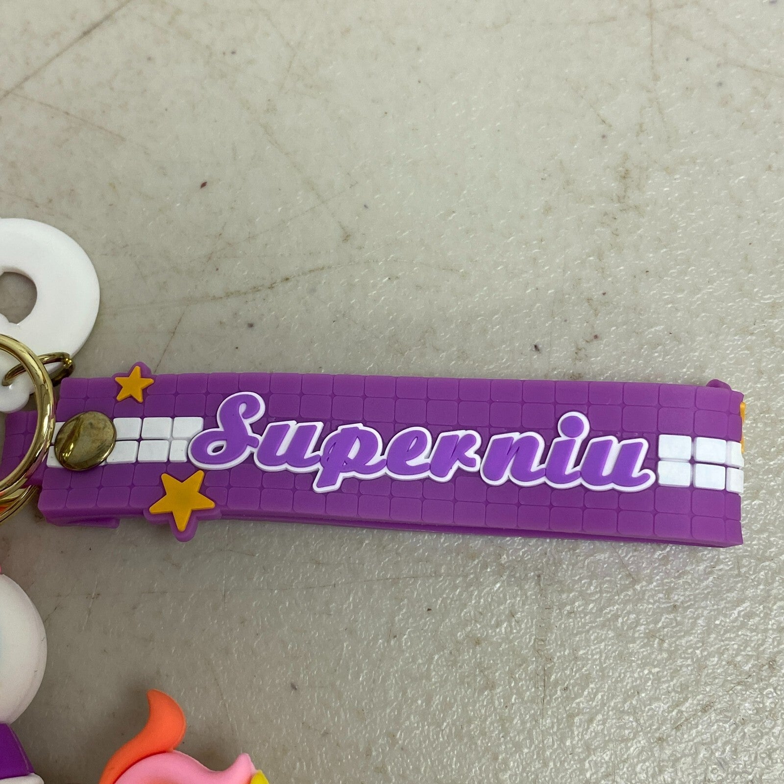 Assorted Silicone Daisy Duck Keychain Accessory