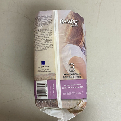 Bambo Nature Baby Baby Diaper Size 3 9 to 18 lbs. 1000016925 29 Ct