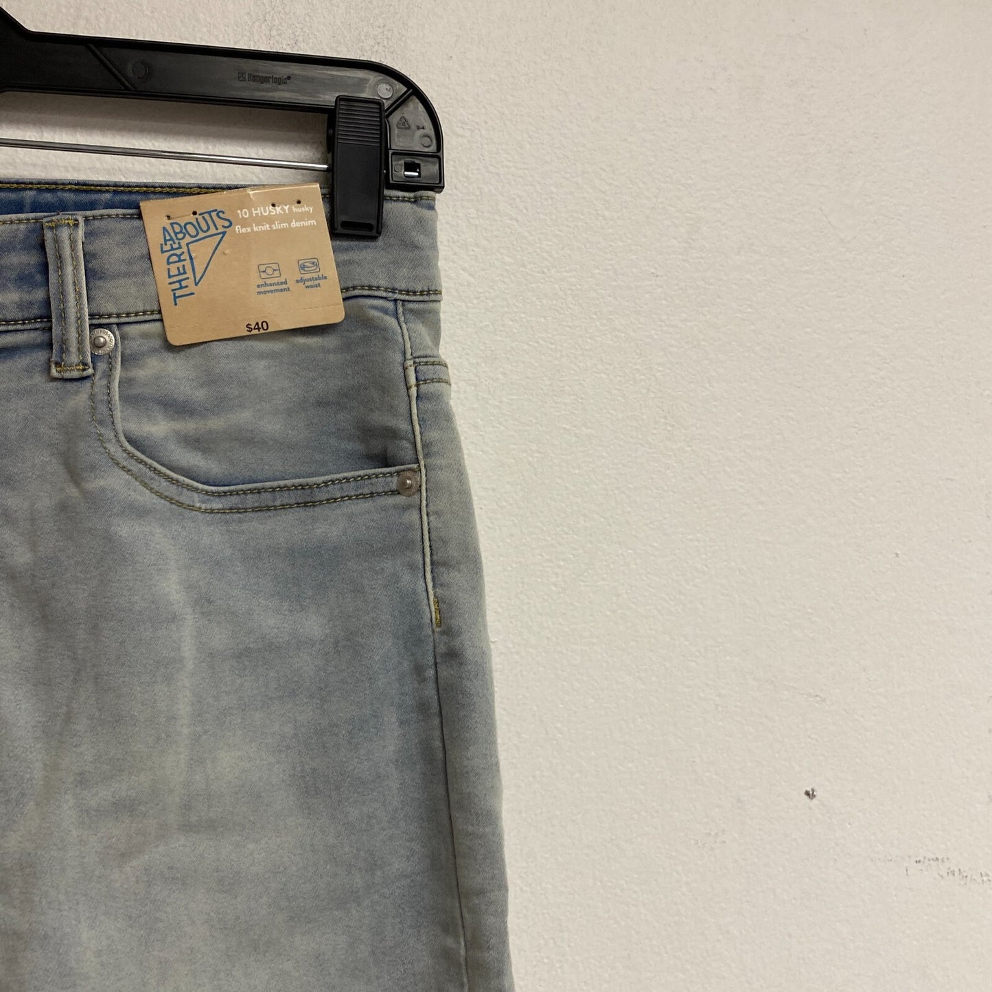 There bouts Husky Flex Knit Slim Denim Men's Jeans Size 10 Color-way Jayden