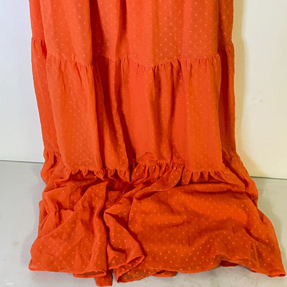 Danny & Nicole Plus 3/4 Sleeve Clip Fit Flare Dress Size 18W Color Dark Peach