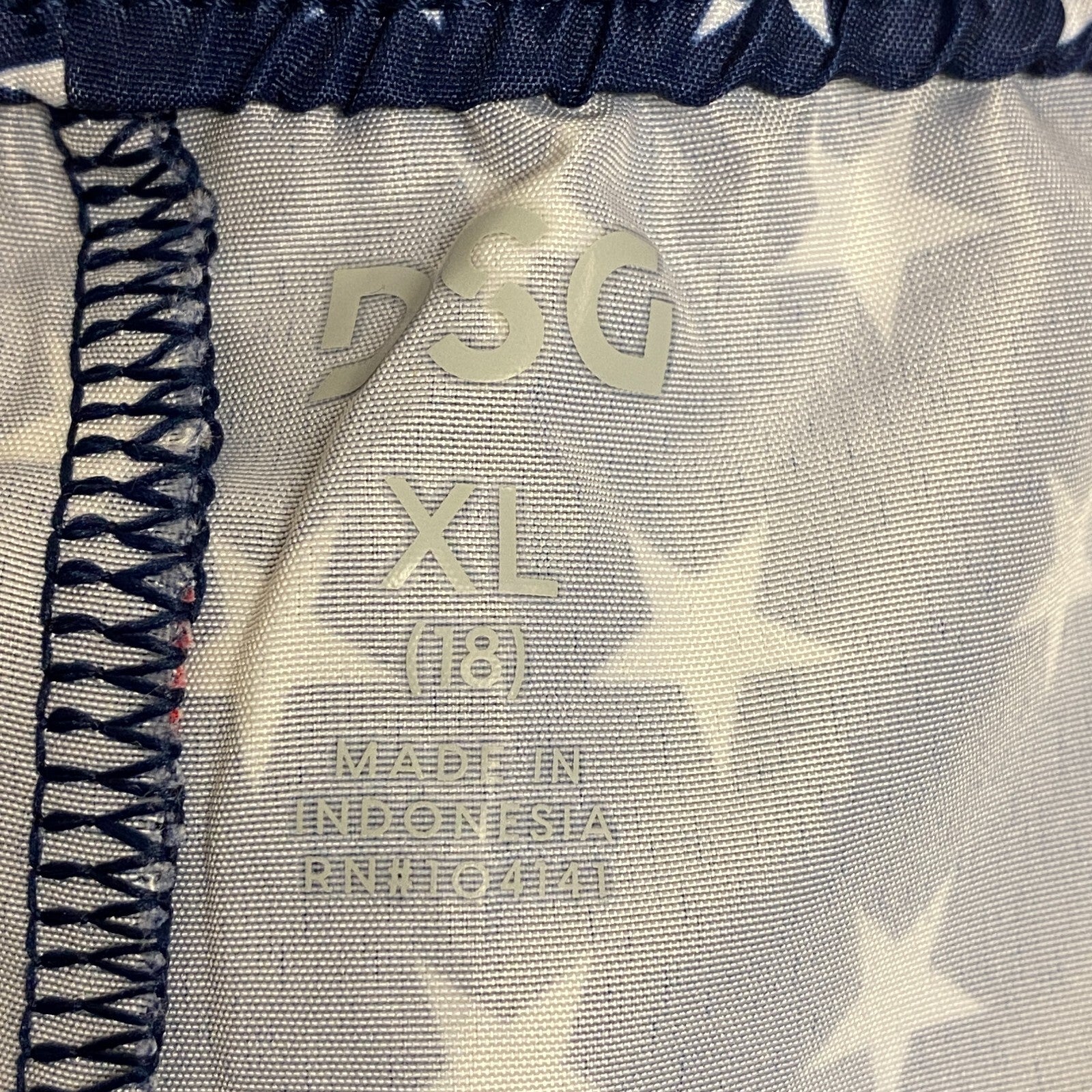 DSG Boy's Training Woven Volley Short Print University Navy Stars DAB12113PRT