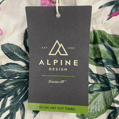 Alpine Design Menâs Woven Shirt Painted Jungle Print ADM13301 NWT New