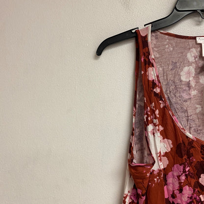 AMBRIELLE SLEEPWEAR 2-pc set sleeveless tank top and pajama pant size M floral