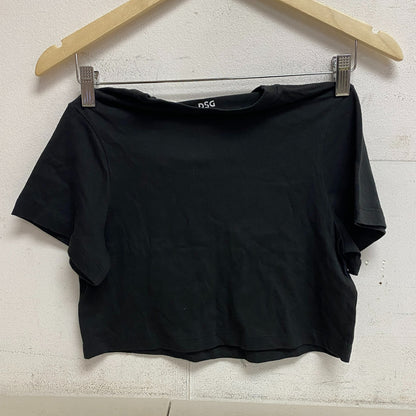 DSG Girls Boxy Graphic Tee Pure Black Season Short Sleeve Summer Trendy DAG12122