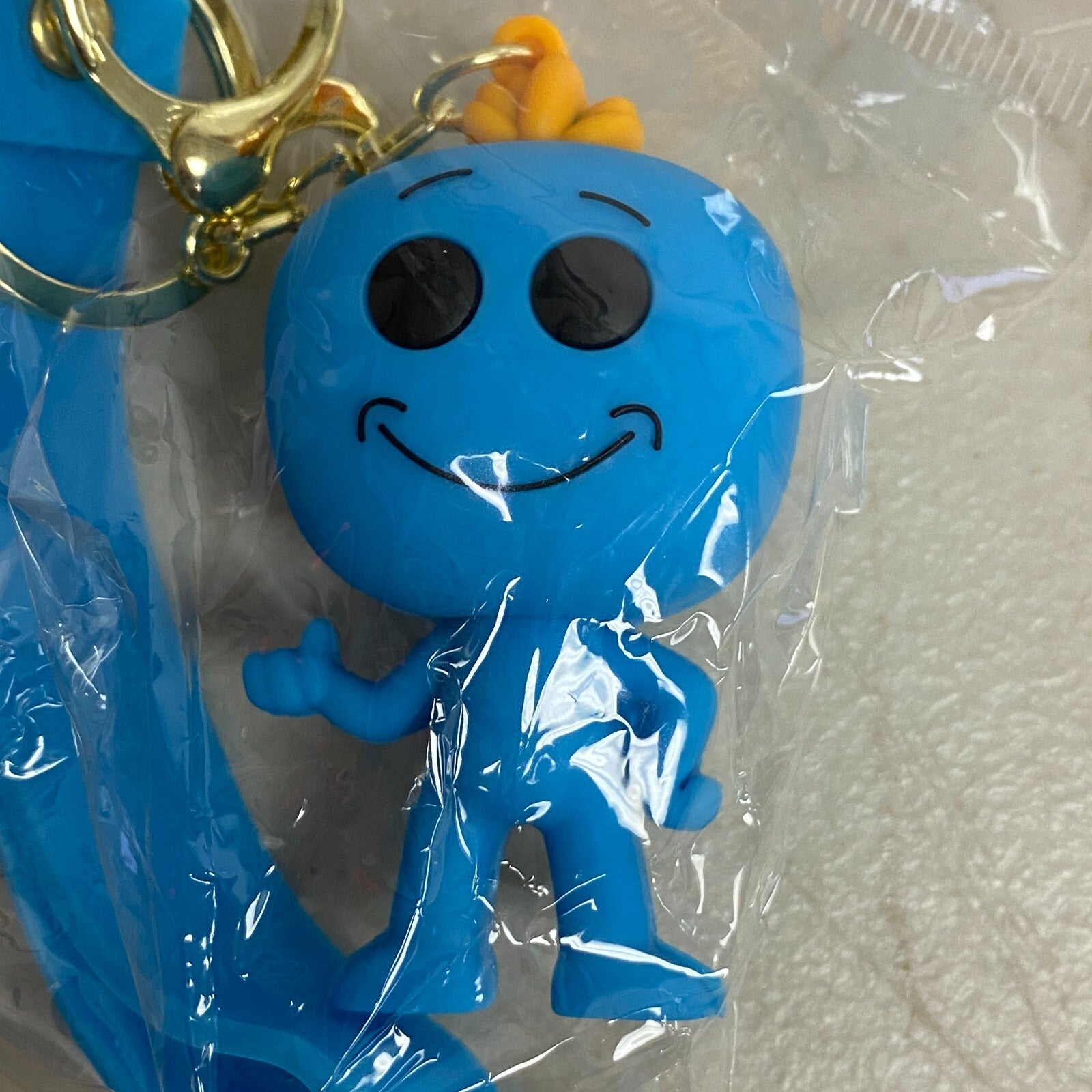 New Assorted Silicone  3D Rick And Morty Keychain Mr. MeeSeeks Accessory