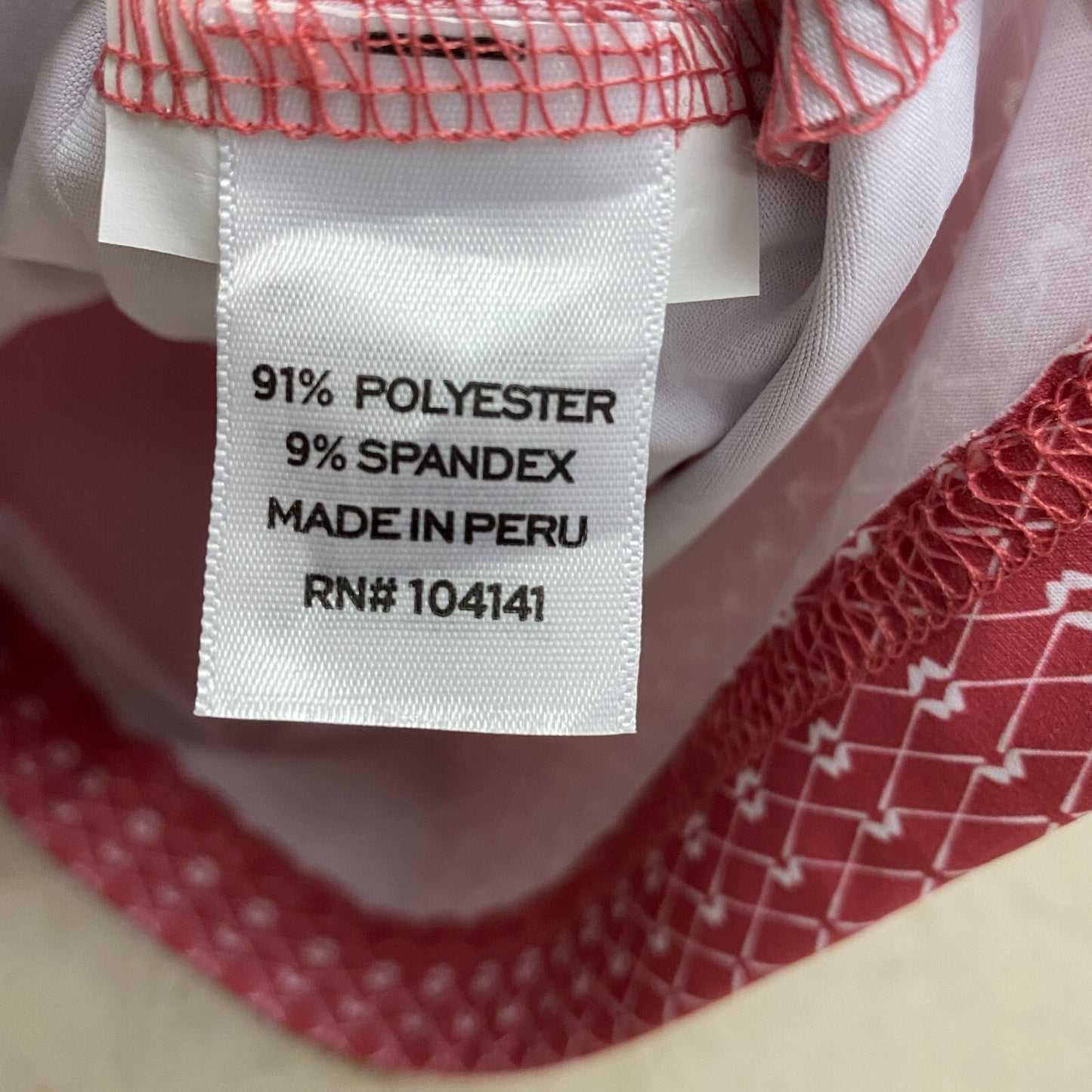 Walter Hagan Mens P11 Geo Club Print Polo Geo Club Dark Coral MGA11476