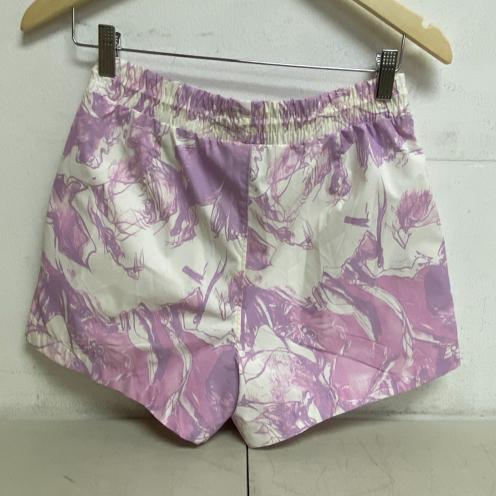 Alpine Design Women's Large Elastic Waist Woven Shorts Orchid Floral ADW13805P