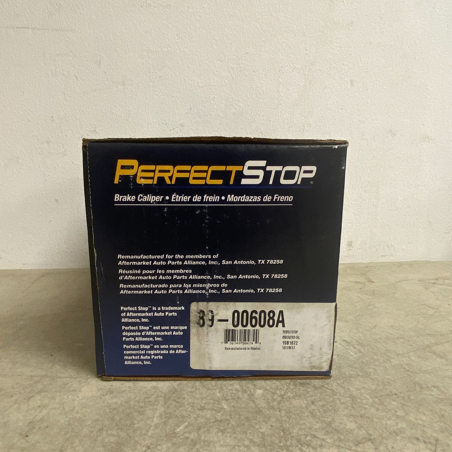 Perfect Stop 89-00608A Reman Disc Brake Caliper Front Right Aluminum
