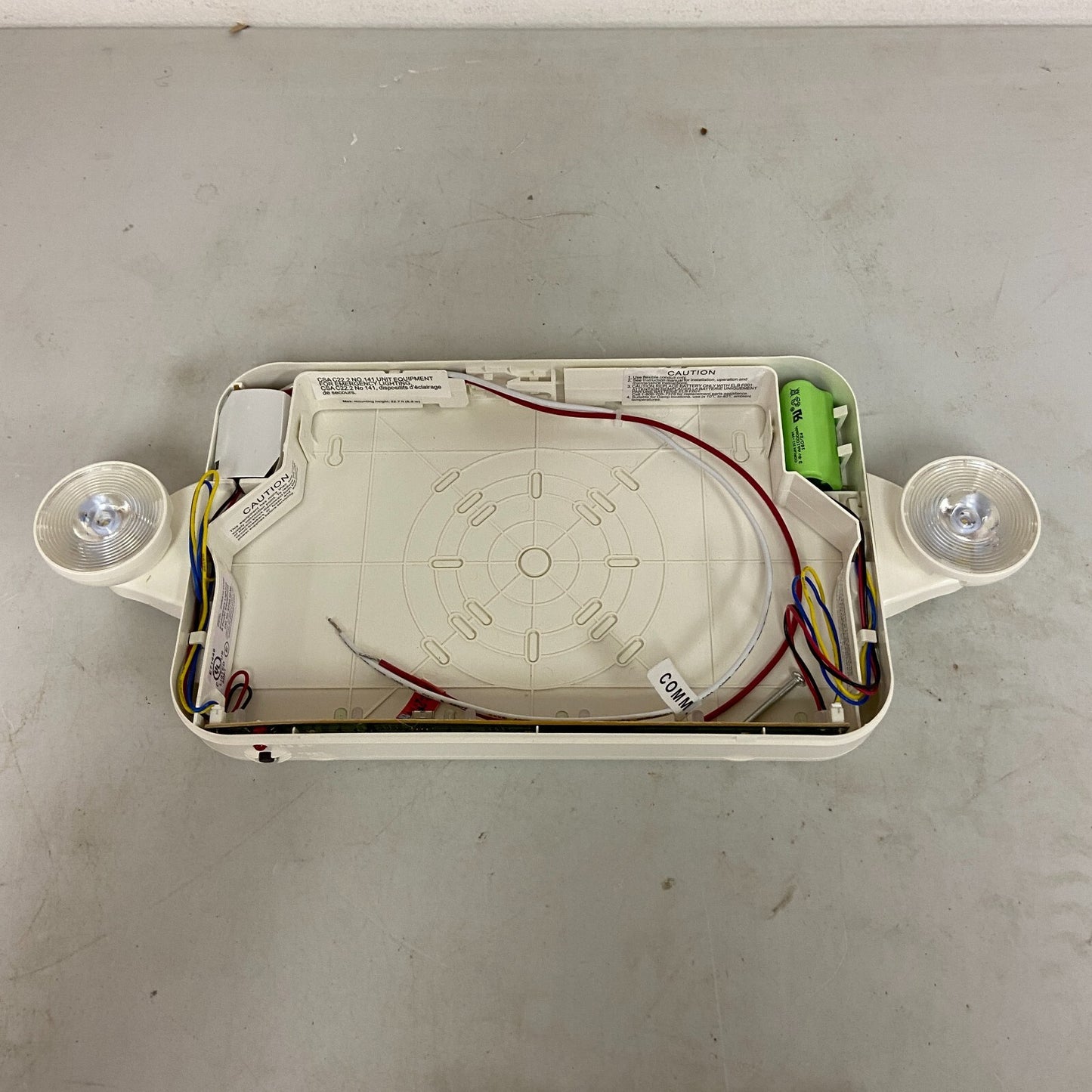 Lithonia Lighting Switch Hardwired LED White Exit Sign and Emergency Light