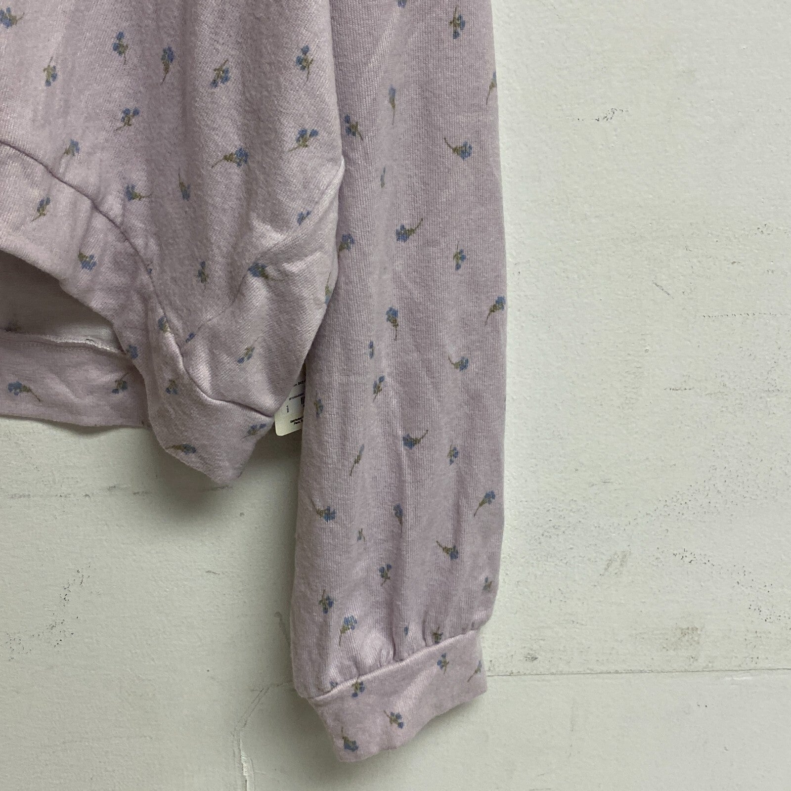 Ana a new approach size XL crop long sleeve button v-neck cardigan color Ditzy