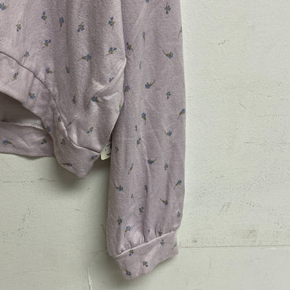 Ana a new approach size XL crop long sleeve button v-neck cardigan color Ditzy