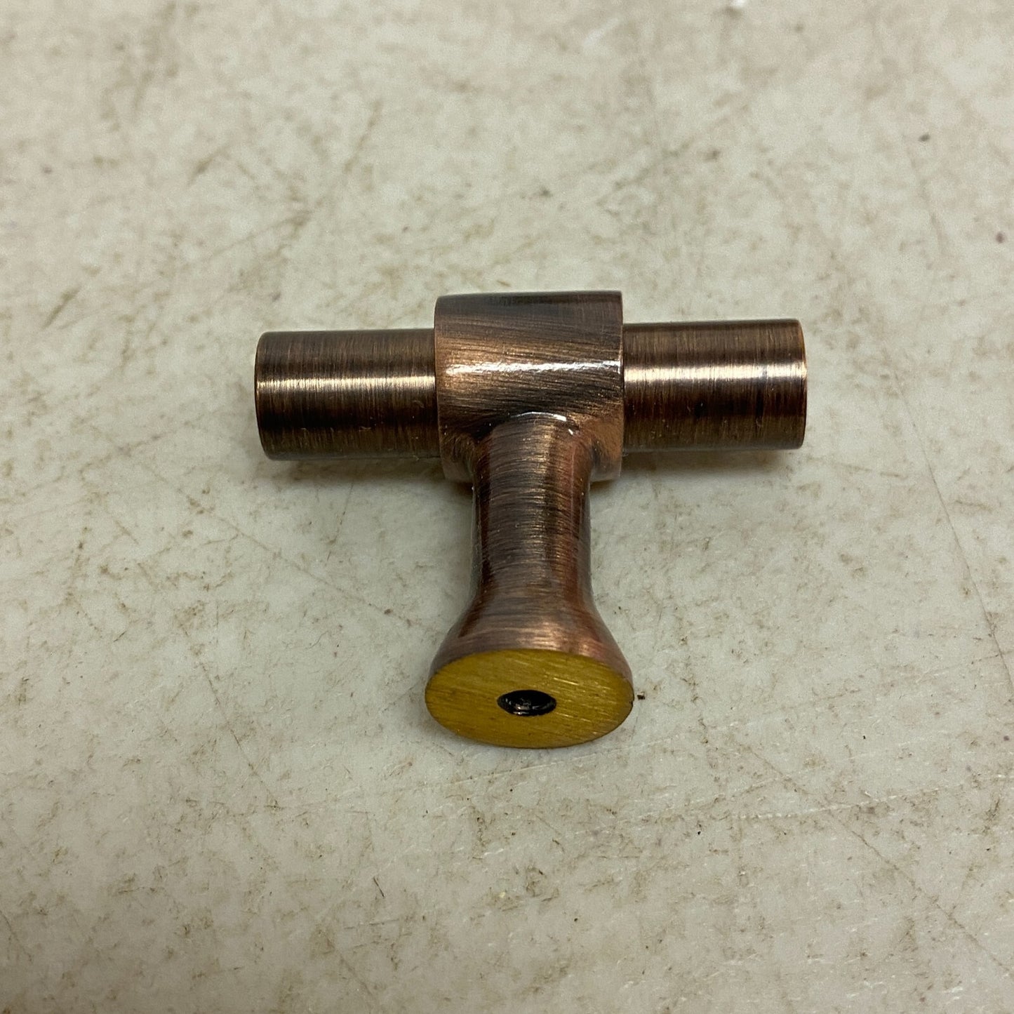 Signature Hardware 1-3/4" Strasbourg Brass T Knob - Antique Copper
