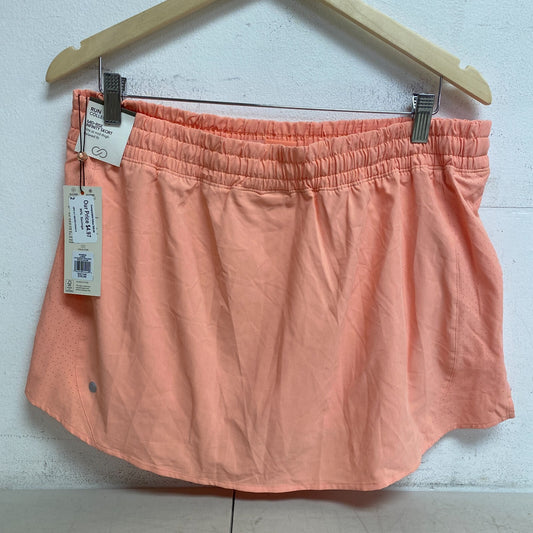 CALIA Women's Infinity Mid Rise Run Skort Relaxed Fit  Peach Glow WAX12360