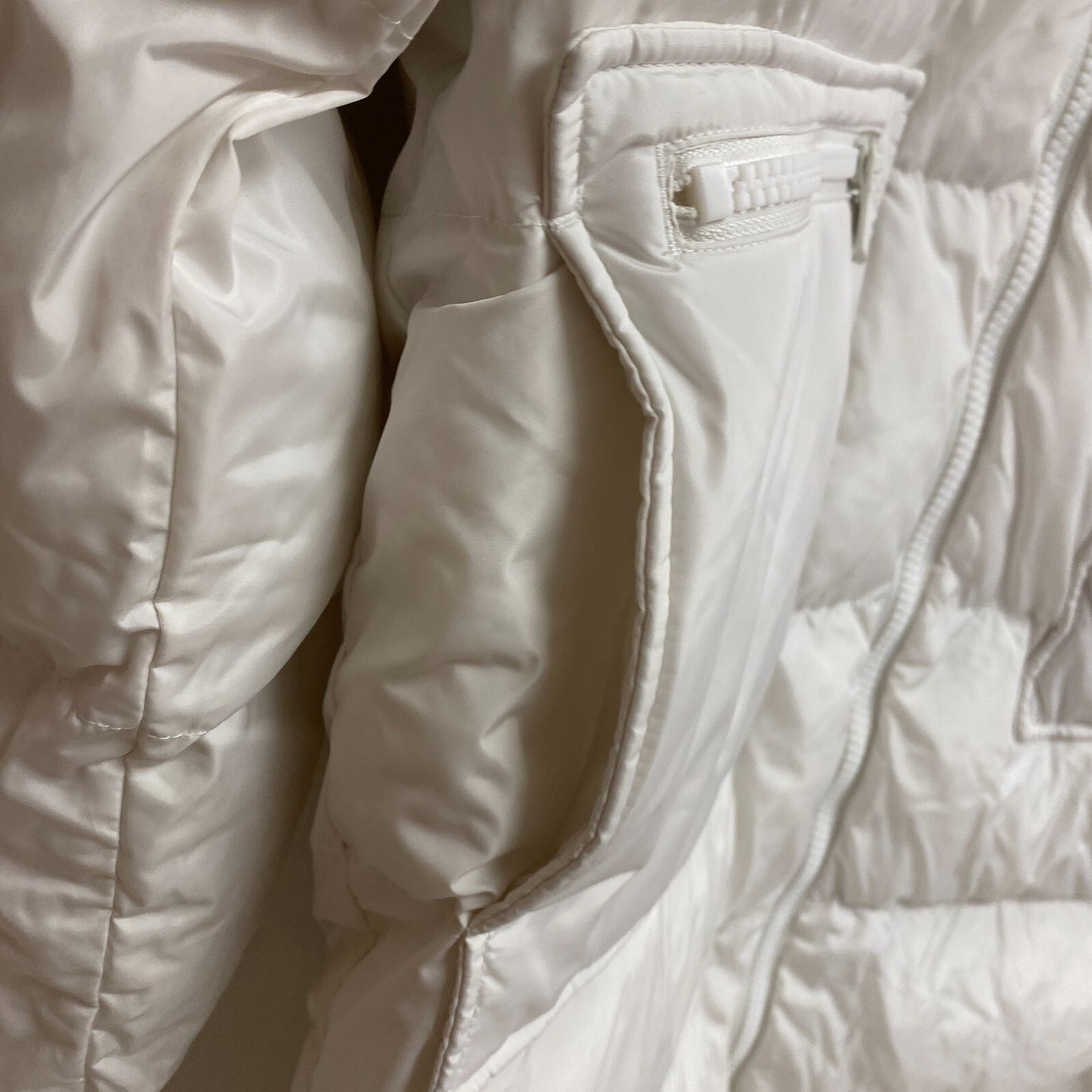 CALIA WOMENS OUTWEAR LONG LINE SNAP PUFFER JACKET CLOUD COVER WAX36033 NEW!