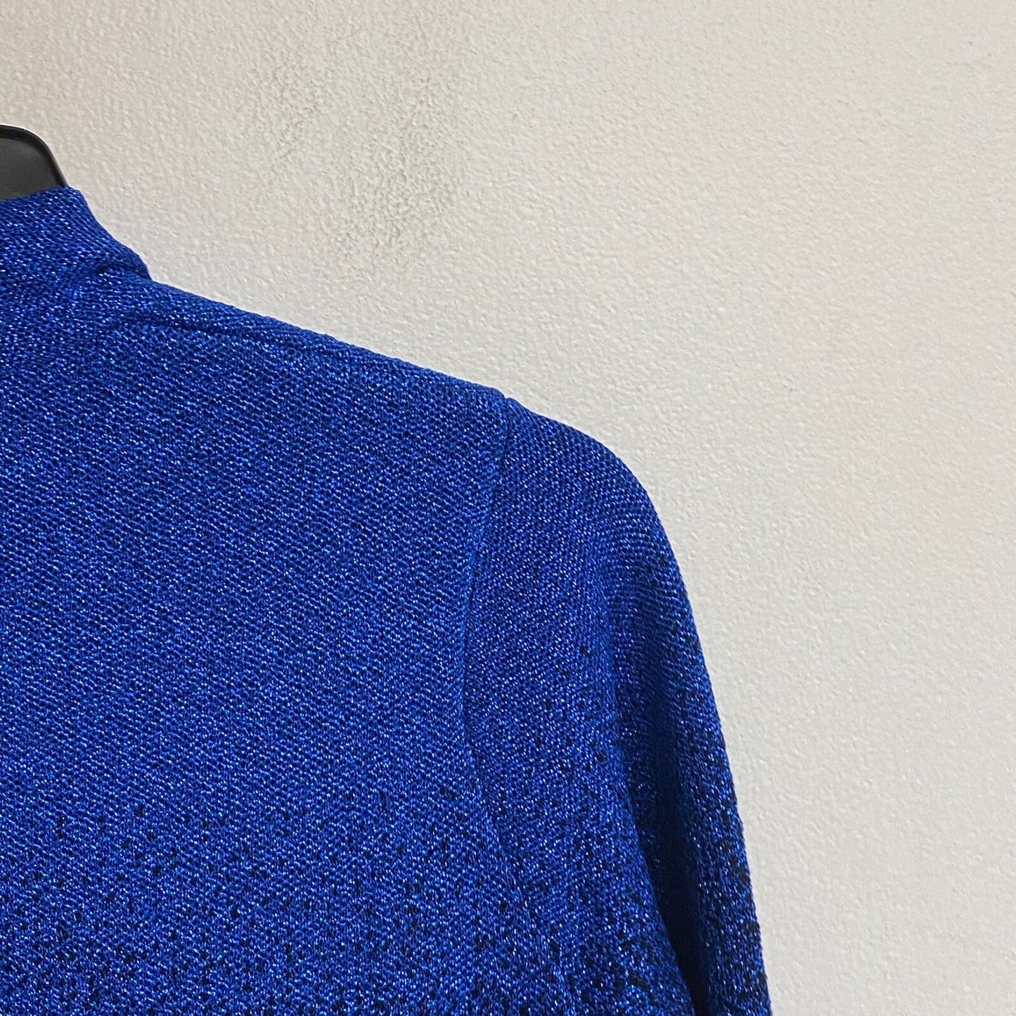 Alfred Dunner Women's 3/4 Sleeve Layered Look Cardigan Sweater Size PS Cobalt