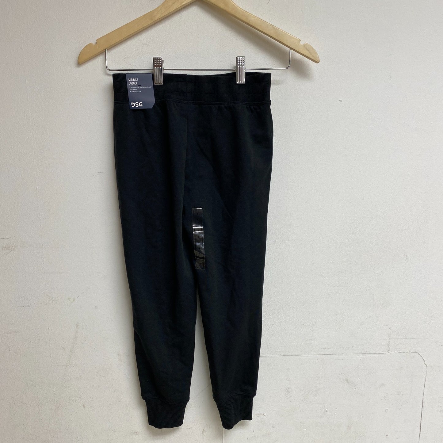 DSG Girls Slim Jogger Pants Pure Black DAG21445 Athletic Fit Sweatpants