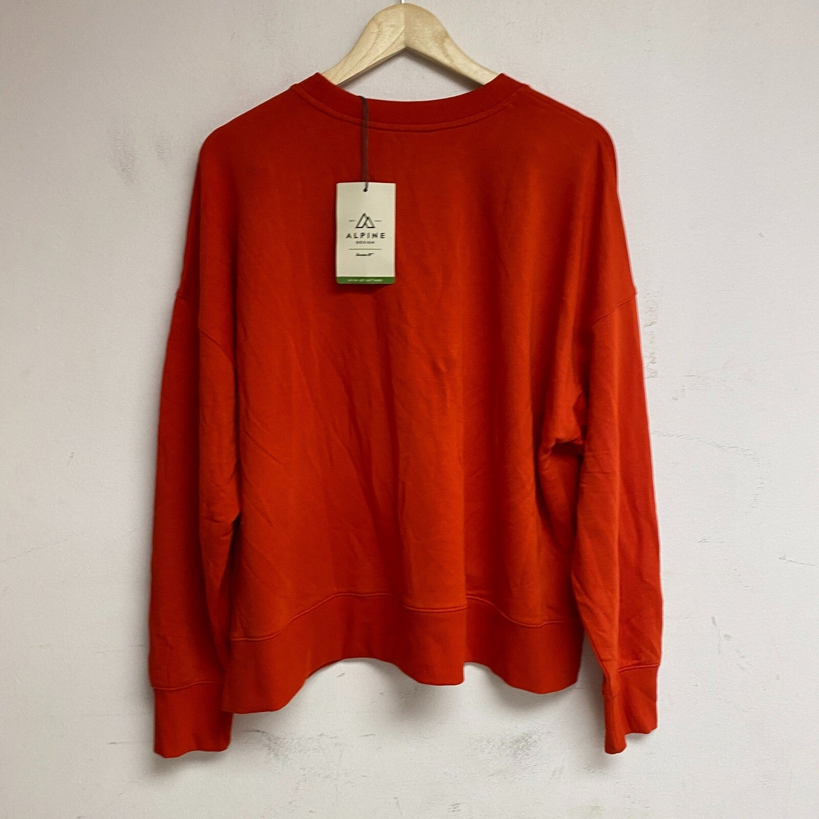 Alpine Design Women's W AD Panorama Crew Sweatshirt Fresh Red ADW13660