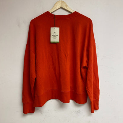 Alpine Design Women's W AD Panorama Crew Sweatshirt Fresh Red ADW13660