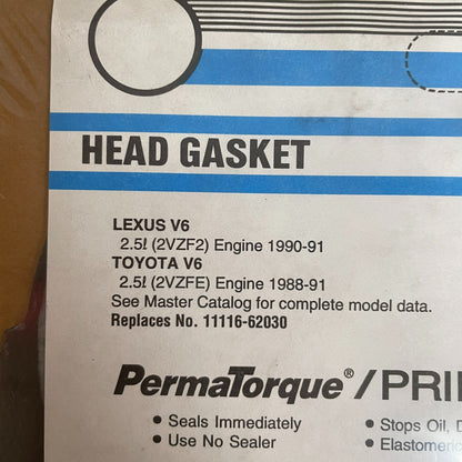 Fel-Pro 9656P Cylinder Head Gasket Left 2.5L V6 Lexus ES250 1990-1991
