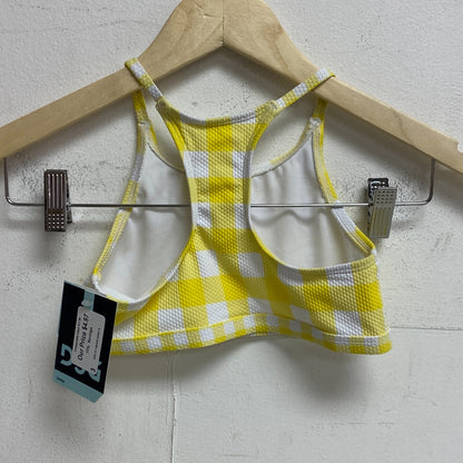 DSG Girls Core  Cute Swim Top Picnic Gingham Yellow &White DSG8110P Brand New
