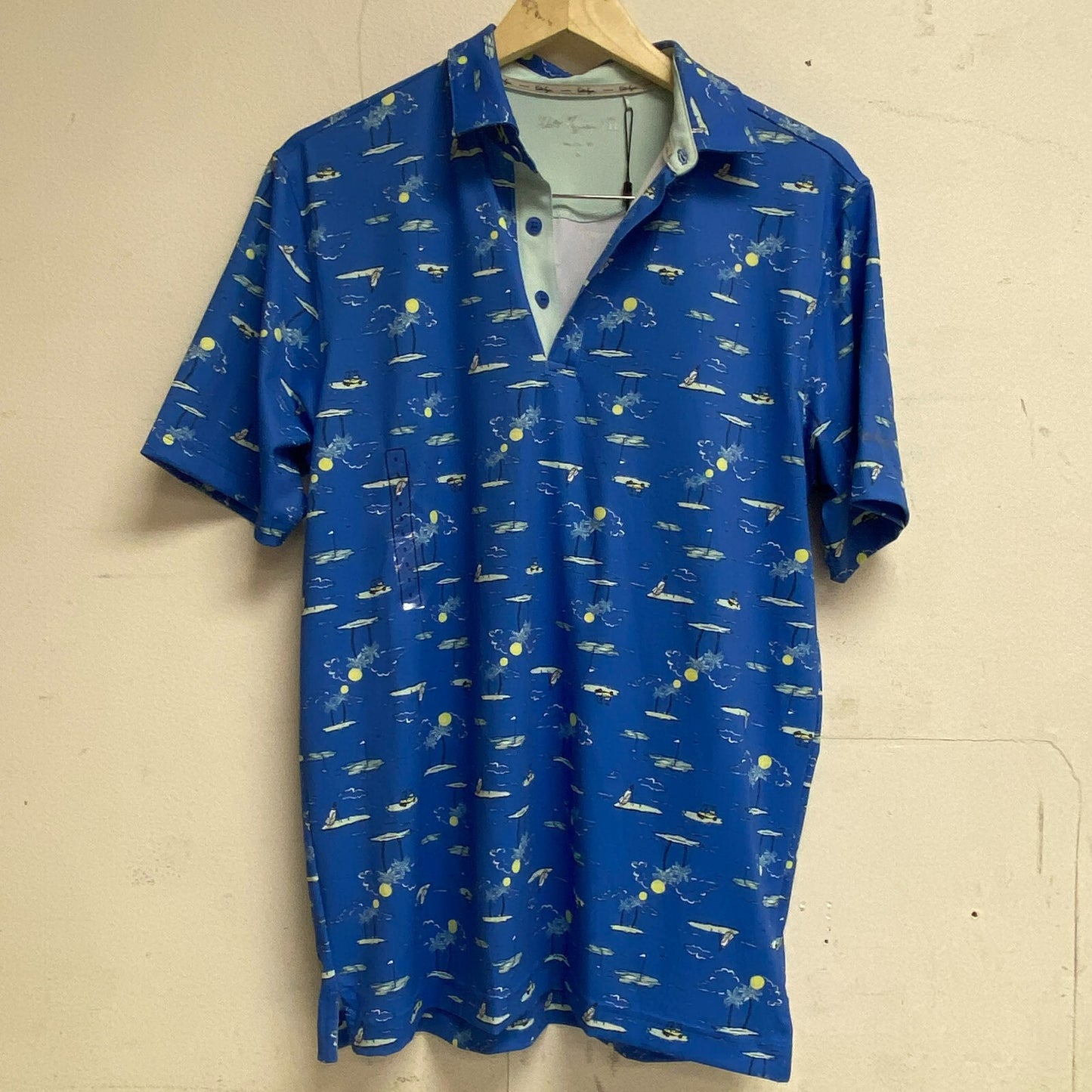 Walter Hagen Men's Performance Island Convo Printed Short Sleeve Golf MGA11494