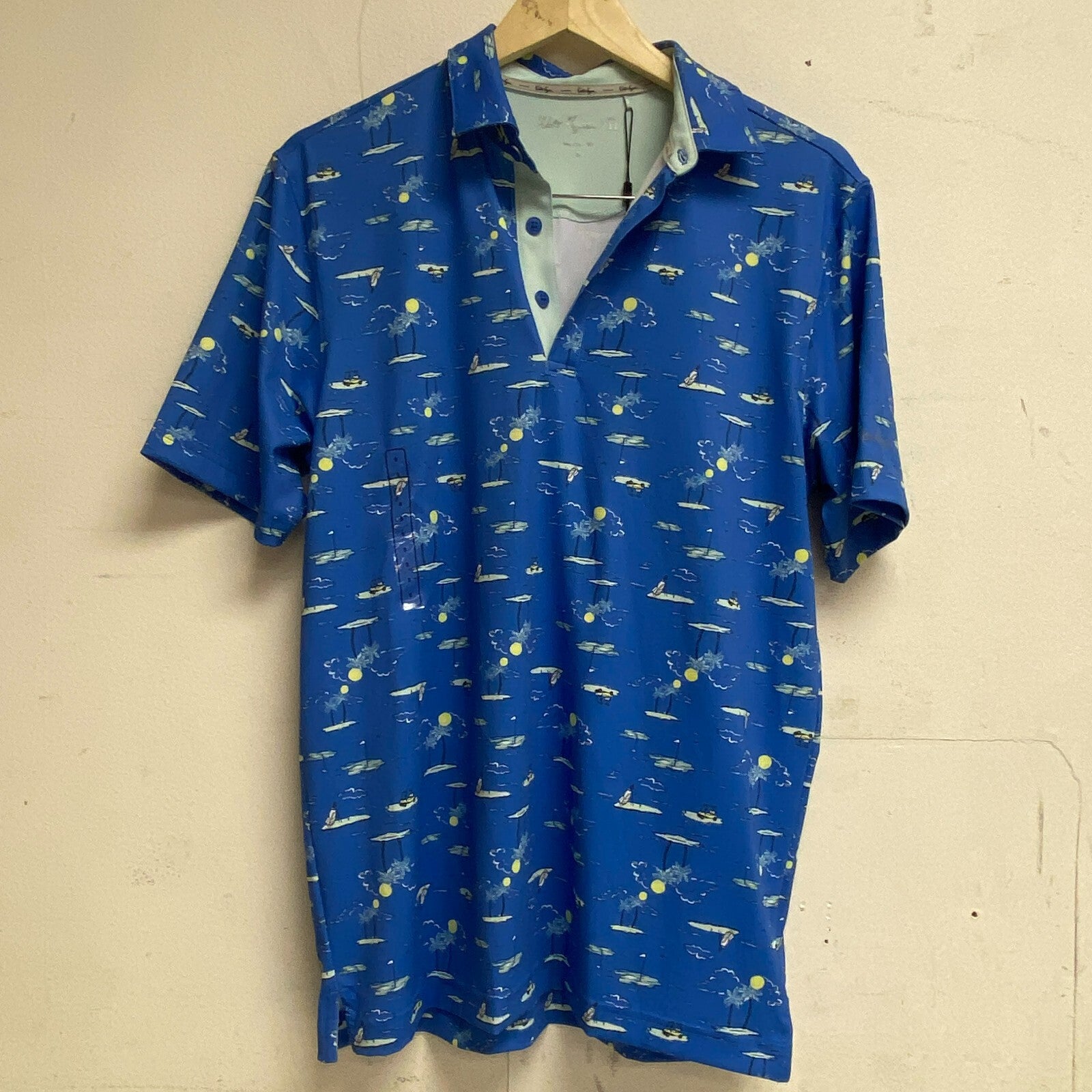 Walter Hagen Men's Performance Island Convo Printed Short Sleeve Golf MGA11494