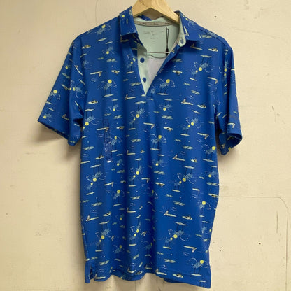 Walter Hagen Men's Performance Island Convo Printed Short Sleeve Golf MGA11494