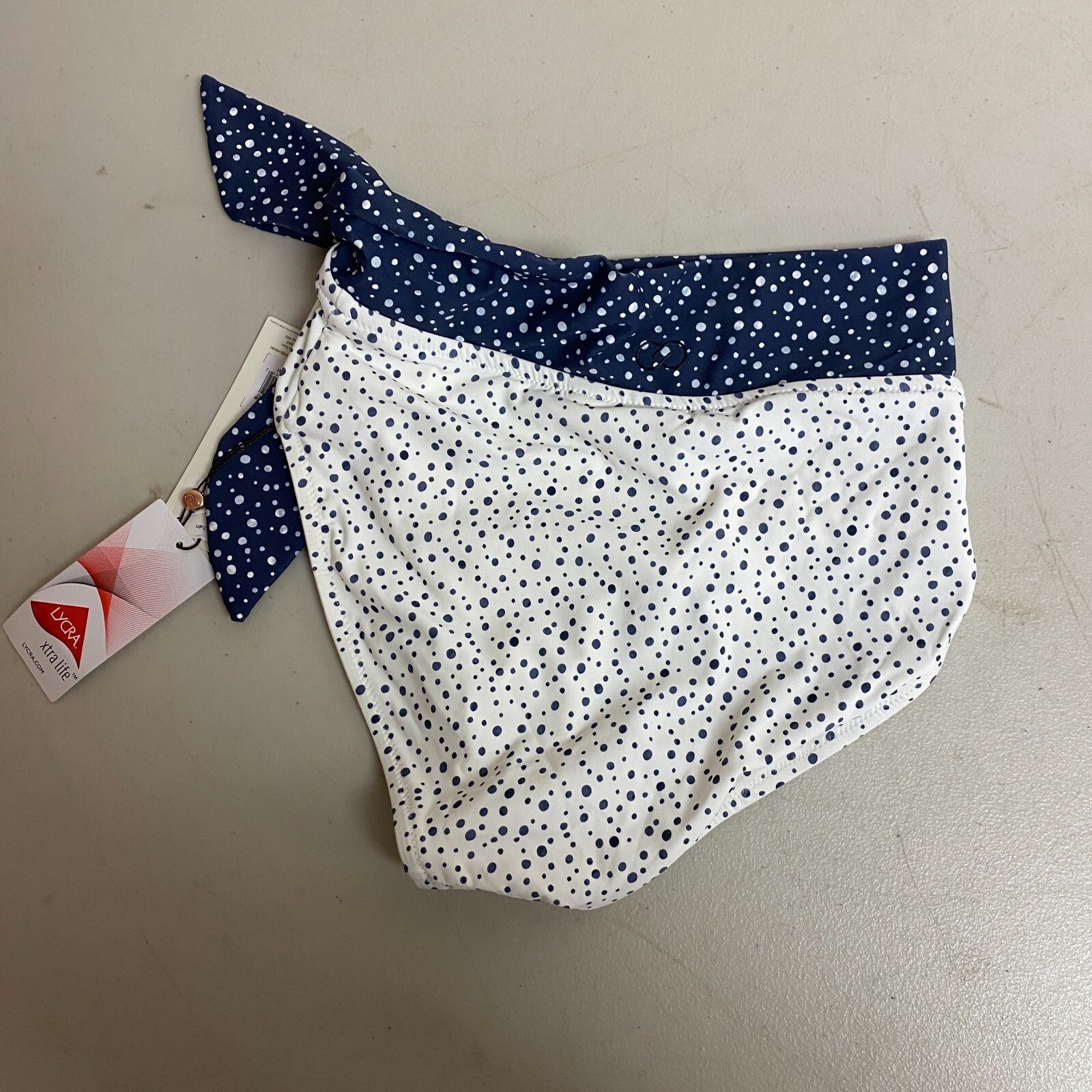 Calia Women's Swim High Rise Side Tie Bottom Freckle Dot Amethyst WSA22402PRT