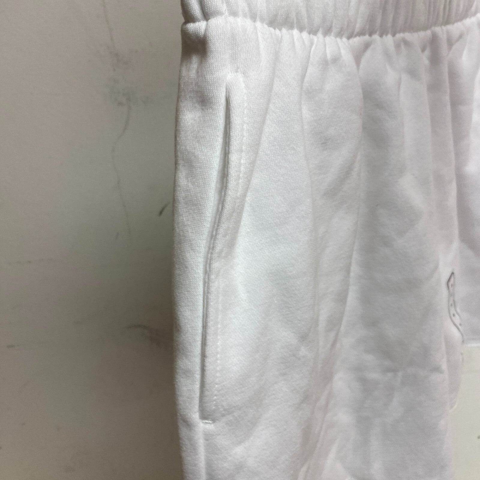 DSG Women's Boyfriend Fleece Shorts Pure White Solid DAW11431Z