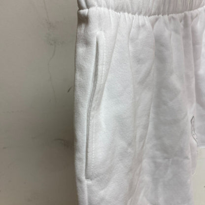 DSG Women's Boyfriend Fleece Shorts Pure White Solid DAW11431Z