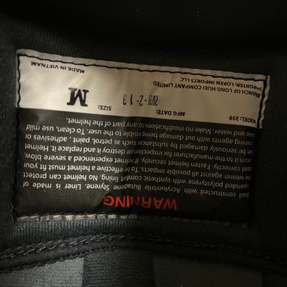 Fulmer 359 Motorcycle Helmet No Face Coverage Size Medium Color Mono Black