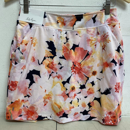 Lady Hagen Womenâs Cocktail Hour 16" Flounce Skort Watercolor Floral WGH17442