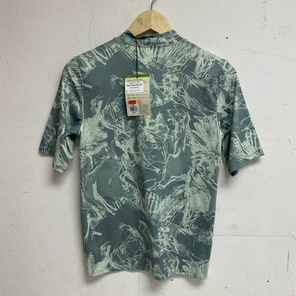 Alpine Design Women's Zip Half Sleeve Shirt Print Mineral Jade/FLoral ADW13196P